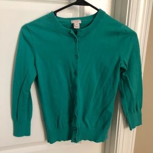 3/4 sleeve J crew clare cardigan
